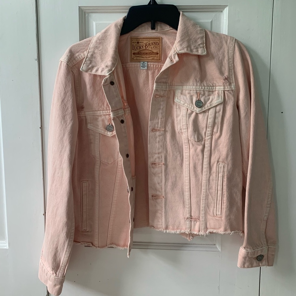 Lucky Brand Pink Denim Jacket